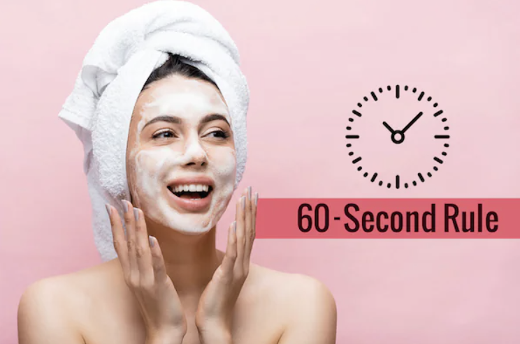 60 detik membersihkan wajah
